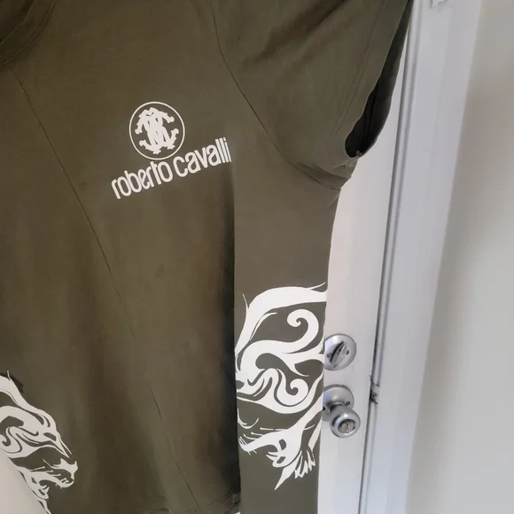 Roberto Cavalli Slim fit Olive - Picture 2 of 4